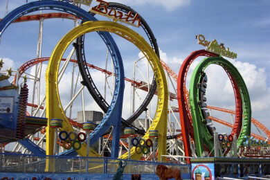 Auf den Münchener Wiesn hatte Achterbahn einen Motorschaden