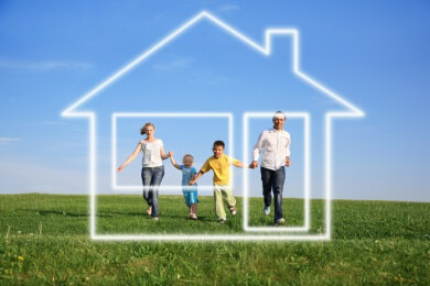 In nur knapp fünf Prozent der Haushalte leben mindestens vier Personen