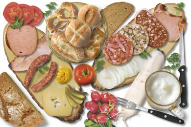 Wurst und Schinken bei den Deutschen sehr beliebt