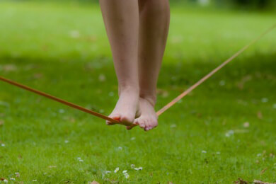 Bouldern und Slackline - Funsport für mehr Kraft, Balance und Lebensfreude