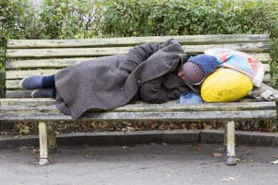 Schlaflos auf der Straße: Obdachlose haben zu wenig Nachtruhe