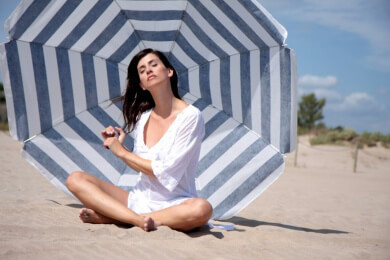 Ganz entspannt die Frühlingssonne genießen