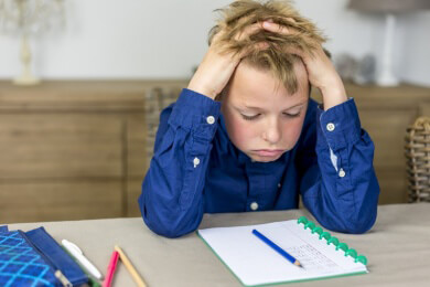 Gestresste Schulkinder