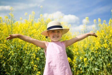 Sonnenbäder für Kinder mit empfindlicher Haut tabu