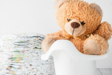 Ungeliebtes Geschäft - Babys zeitig an den Gang zur Toilette heranführen