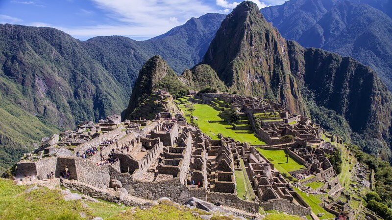 Die Ruinenstadt "Machu Picchu" in Peru