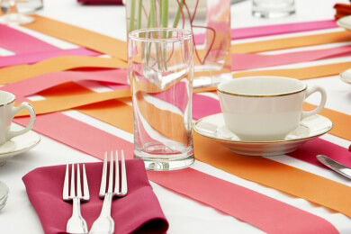 Tischwäsche unterstreicht stilvoll das Wohnambiente