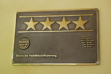 Unterschiedliche Hotelbewertungen in Europa