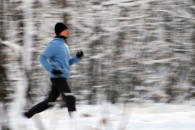 Wie kalt wird dem Kopf beim Winterjoggen?