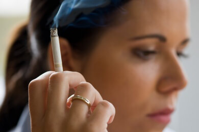 An der chronischen Raucherbronchitis (COPD) erkranken eher kleinere Menschen