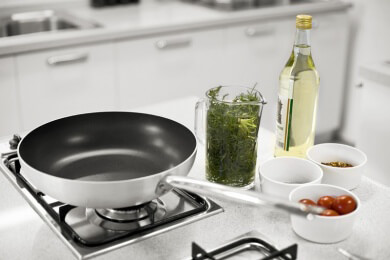 Kochen mit Gas stellt auch andere Ansprüche an die Pfannen