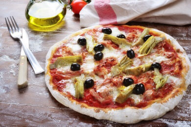 Franzosen essen die meiste Pizza