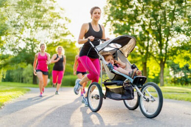 Junge Mütter sollen nicht zu früh joggen