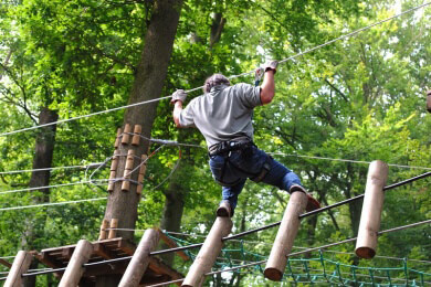 Kletterparks werden immer beliebter in Deutschland