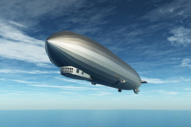 Pioniere der Luftschifffahrt in einer Ausstellung im Zeppelin-Museum in Friedrichshafen