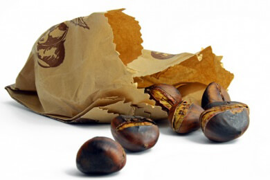 Im Herbst finden vielerorts in Europa Kastanien-Feste statt