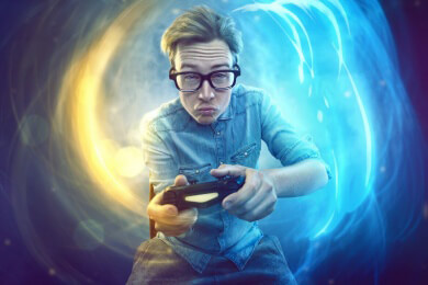 Bei Computerspielen sorgen die Geräusche für Stress