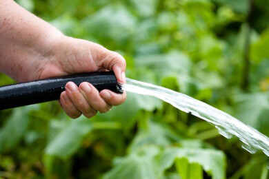 Mit Wasserdruck ab in die Luft