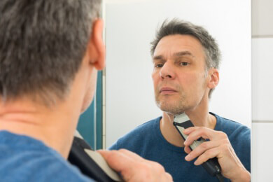 Problemhaut trocken rasieren