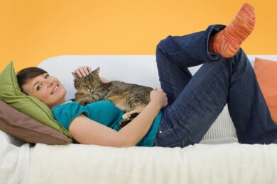 Schnurrtherapie - Unterschiedlichen Frequenzen des Katzenschnurrens kann Schmerzen lindern