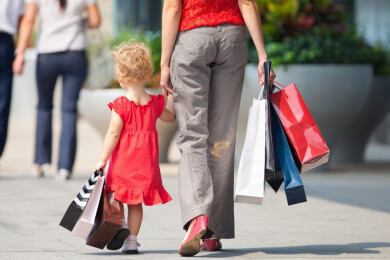 Shoppen kostet nicht nur Geld, sondern auch Zeit