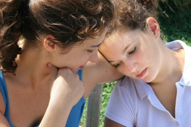 Viele Menschen sind mit Trösten überfordert