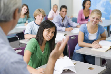 Nachhilfe beim Styling an englischer Schule