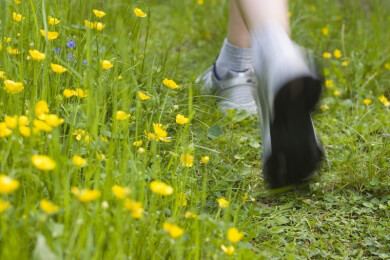 Eine besondere Laufweste sorgt für Abkühlung beim Joggen