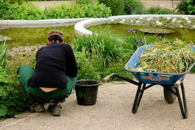 Belastung der Kniegelenke besonders durch Knien und Hocken
