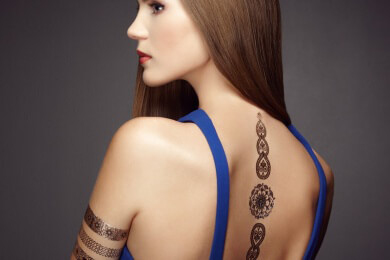 Henna ist eine gute Alternative zu "echten" Tätowierungen