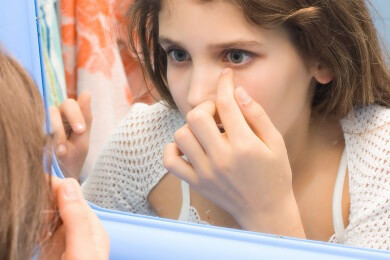 Auch die Haut produziert Hormone